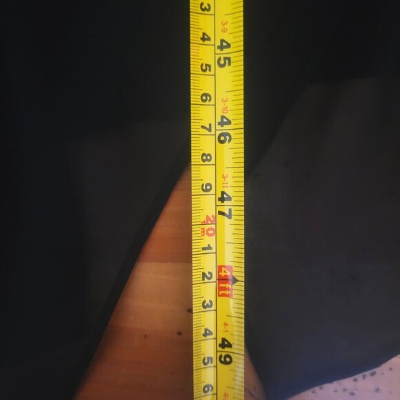 Alex Evenings Black Chiffon Drop Waist Bead Embellished Open Neck Gown - Sz 14 - Picture 13 of 16